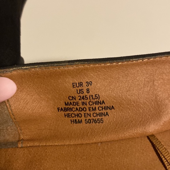 Black Suede Flats - Picture 3 of 4